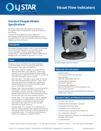 Thumbnail of document Data Sheet - Standard Industrial Sight Flow Indicator